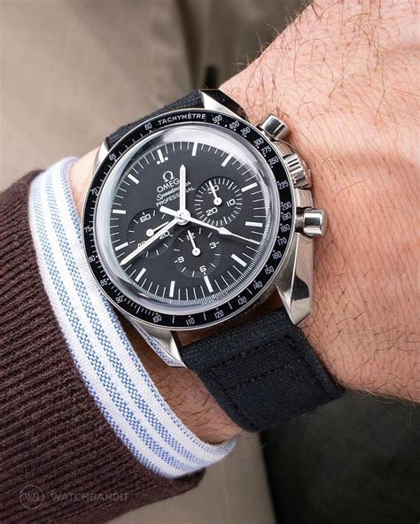 omega speedmaster black canvas